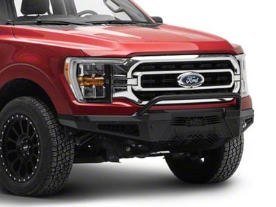 Addictive Desert Designs HoneyBadger Front Bumper with Top Hoop (21-23 F-150, Excluding Raptor)