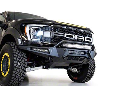 Addictive Desert Designs HoneyBadger Front Bumper with Top Hoop (21-25 F-150 Raptor)