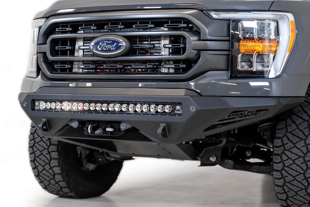 Addictive Desert Designs Stealth Fighter Winch Front Bumper (21-23 3.5L EcoBoost, 5.0L F-150, Excluding Raptor)
