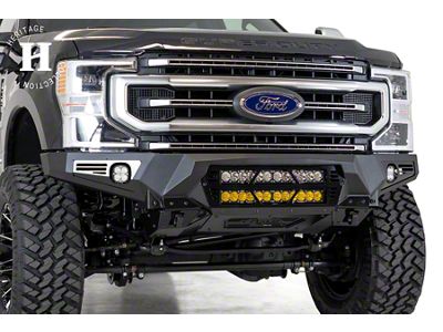 Addictive Desert Designs Bomber Front Bumper for 20-Inch LED Light Bars (17-19 F-250 Super Duty)