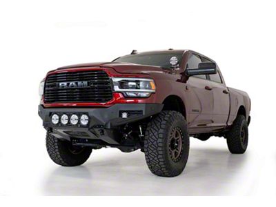 Addictive Desert Designs Bomber Front Bumper for Rigid 360 6-Inch Round Lights (19-24 RAM 2500)