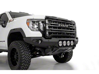 Addictive Desert Designs Bomber Front Bumper for Rigid 360 6-Inch Round Lights (20-23 Sierra 3500 HD)