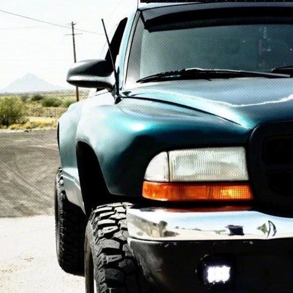 Advanced Fiberglass Concepts Dakota 4.50 Inch Flare 3 Inch Rise Fenders Unpainted AFC 30 97 04 Dakota Free Shipping