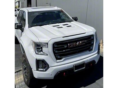 Advanced Fiberglass Concepts Heat Extractor Hood; Forged Carbon Fiber (19-21 Sierra 1500; 2022 Sierra 1500 Limited)