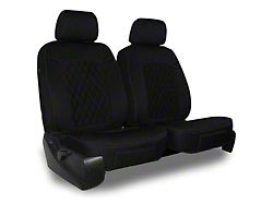 Aegis Cover Neoprene Low Back Bucket Seat Covers with Diamond Insert; Black/Black (11-25 RAM 3500 w/ Front Bench Seat)