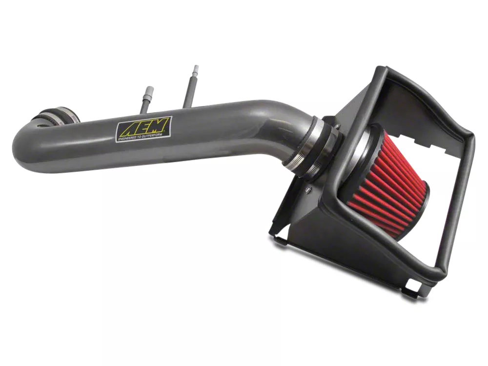 AEM Induction Brute Force Cold Air Intake; Gunmetal Gray (15-20 5.0L F-150)