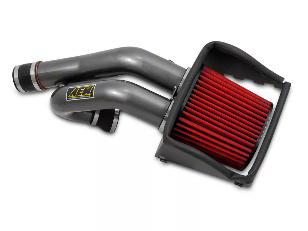 AEM Induction Brute Force Cold Air Intake; Gunmetal Gray (15-24 2.7L EcoBoost F-150)