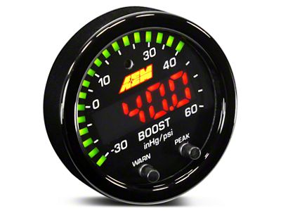 AEM Electronics X-Series Boost Pressure Gauge; Electrical (Universal; Some Adaptation May Be Required)