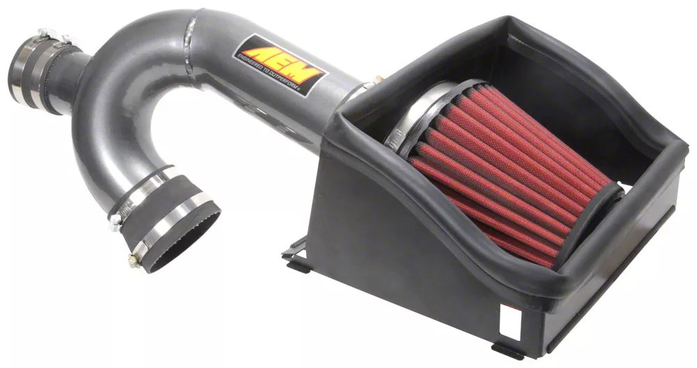 AEM Induction Brute Force Cold Air Intake; Gunmetal Gray (17-20 3.5L EcoBoost F-150, Excluding Raptor)