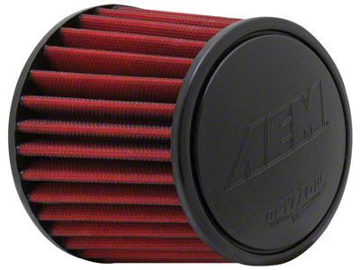 AEM Induction DryFlow Air Filter; 3.25-Inch Inlet / 5.25-Inch Length (Universal; Some Adaptation May Be Required)