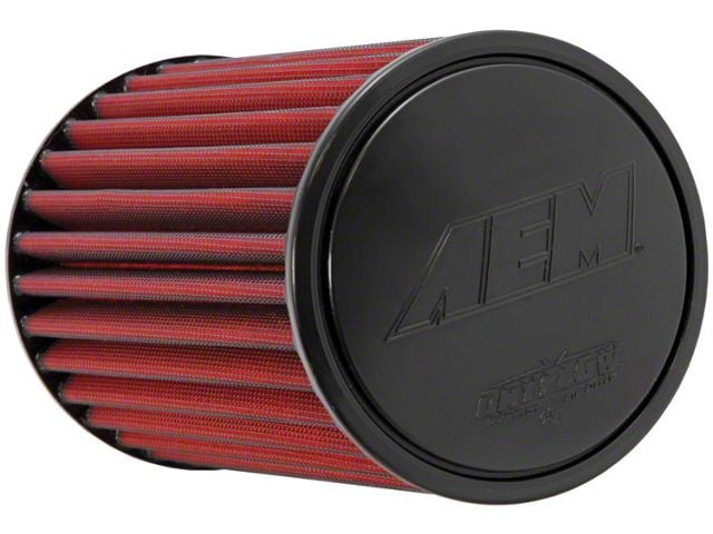 AEM Induction DryFlow Air Filter; 2.75-Inch Inlet / 8-Inch Length (Universal; Some Adaptation May Be Required)