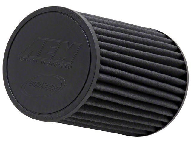 AEM Induction Brute Force DryFlow Air Filter; 2.75-Inch Inlet / 8-Inch Length (Universal; Some Adaptation May Be Required)
