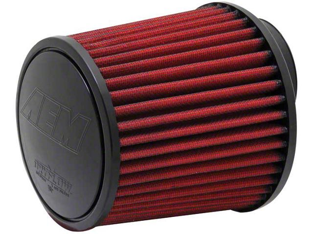 AEM Induction DryFlow Air Filter; 2.75-Inch Inlet / 5-Inch Length (Universal; Some Adaptation May Be Required)