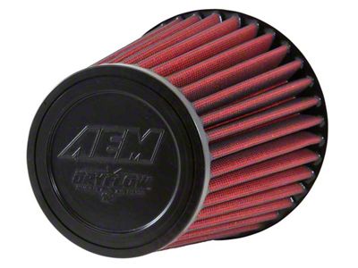 AEM Induction DryFlow Air Filter; 5-Inch Inlet / 8-Inch Length (Universal; Some Adaptation May Be Required)