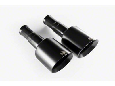 Aero Exhaust Direct-Fit Exhaust Tips; Black (19-24 5.7L RAM 1500 w/ Factory Dual Exhaust)