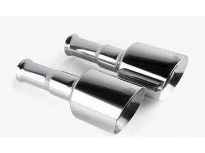 Aero Exhaust Direct-Fit Exhaust Tips; Polished (19-24 5.7L RAM 1500 w/ Factory Dual Exhaust)