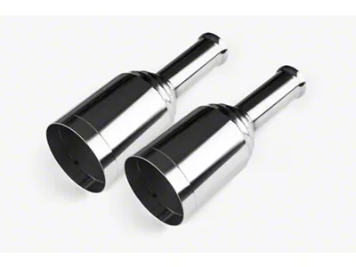 Aero Exhaust Direct-Fit Stainless Steel Exhaust Tips; Polished (09-18 5.7L RAM 1500 w/ Factory Dual Exhaust)