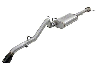 AFE MACH Force-XP Hi-Tuck 3-Inch Single Exhaust System with Black Tip; Rear Exit (15-22 2.5L Canyon)