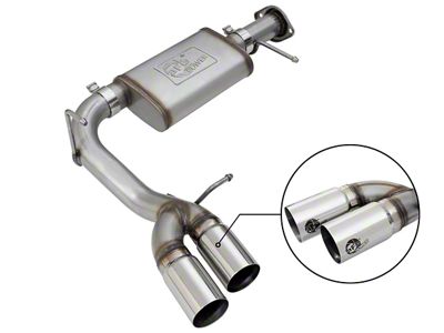 AFE Rebel Series 3-Inch Exhaust System with Polished Tips; Middle Side Exit (15-22 2.5L Canyon)