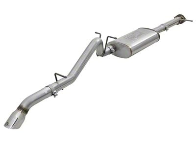 AFE MACH Force-XP Hi-Tuck 3-Inch Single Exhaust System with Polished Tip; Rear Exit (15-22 2.5L Colorado)