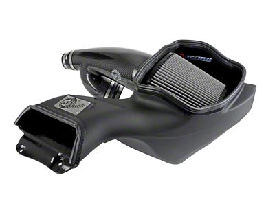 AFE Track Series Cold Air Intake with Pro DRY S Filter; Carbon Fiber (17-20 3.5L EcoBoost F-150, Excluding Raptor)