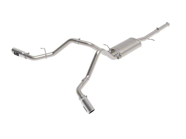 AFE Apollo GT Series 3-Inch Dual Exhaust System with Polished Tips; Side Exit (09-18 4.3L Sierra 1500)