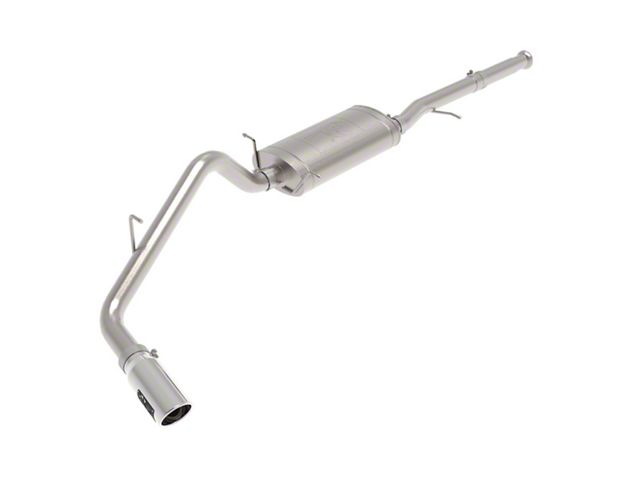 AFE Apollo GT Series 3-Inch Single Exhaust System with Polished Tip; Side Exit (09-18 4.3L Sierra 1500)