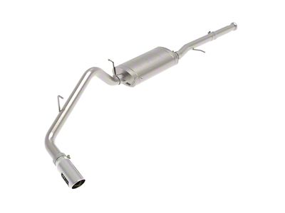 AFE Apollo GT Series 3-Inch Single Exhaust System with Polished Tip; Side Exit (09-18 4.3L Silverado 1500)