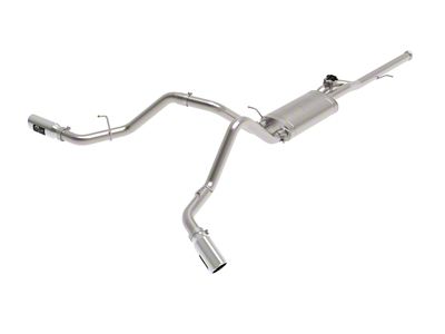 AFE Gemini XV 3-Inch Dual Exhaust System with Polished Tips; Side Exit (14-18 4.3L Silverado 1500)