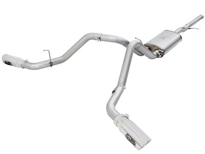 AFE MACH Force-XP Dual Exhaust System with Polished Tips; Side Exit (09-18 4.3L Silverado 1500)