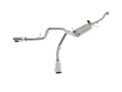AFE Gemini XV 3-Inch Dual Exhaust System with Polished Tips; Side Exit (21-25 5.0L F-150, Excluding Tremor)