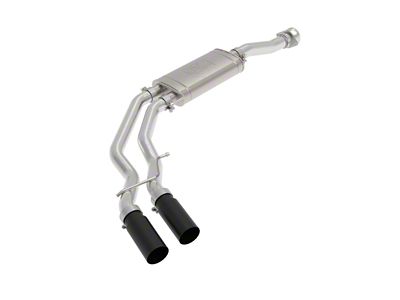 AFE Rebel Series 3 to 2.50-Inch Dual Exhaust System with Black Tips; Middle Side Exit (21-25 5.0L F-150, Excluding Tremor)