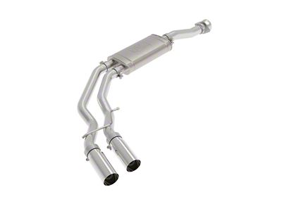 AFE Rebel Series 3 to 2.50-Inch Dual Exhaust System with Polished Tips; Middle Side Exit (21-25 5.0L F-150, Excluding Tremor)