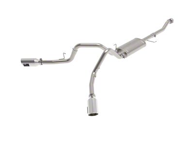 AFE Vulcan Series 3-Inch Dual Exhaust System with Polished Tips; Side Exit (21-25 5.0L F-150, Excluding Tremor)