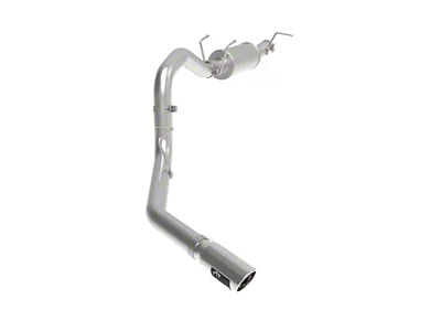AFE Apollo GT Series Single Axle-Back Exhaust System with Muffler and Polished Tip; Side Exit (17-22 6.2L F-350 Super Duty)