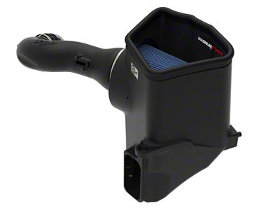 AFE Magnum FORCE Stage-2 Cold Air Intake with Pro 5R Oiled Filter; Black (19-24 6.2L Sierra 1500)