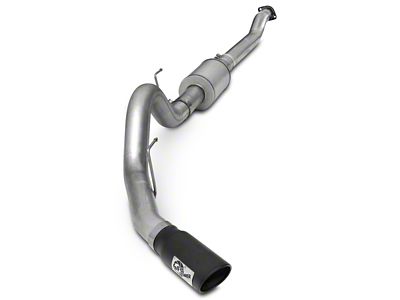 AFE ATLAS 4-Inch Single Exhaust System with Black Tip; Side Exit (15-20 3.5L EcoBoost F-150, Excluding Raptor)