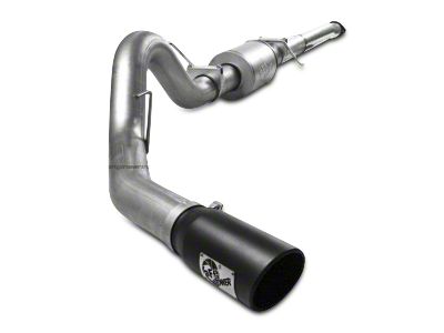 AFE ATLAS 4-Inch Single Exhaust System with Black Tip; Side Exit (11-14 3.5L EcoBoost F-150)