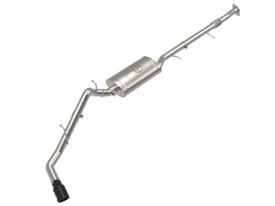 AFE Apollo GT Series 3-Inch Single Exhaust System with Black Tip; Side Exit (23-24 Canyon)