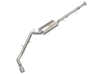 AFE Apollo GT Series 3-Inch Single Exhaust System with Polished Tip; Side Exit (23-24 Canyon)