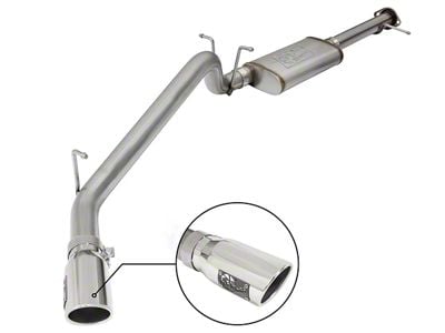 AFE MACH Force-XP 3-Inch Single Exhaust System with Polished Tip; Side Exit (15-16 3.6L Canyon)