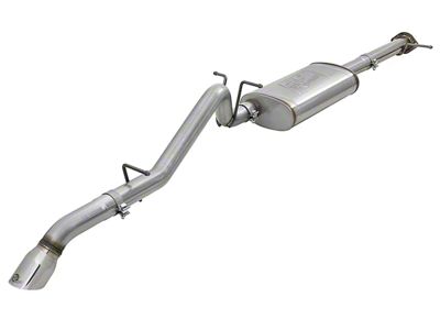 AFE MACH Force-XP Hi-Tuck 3-Inch Single Exhaust System with Polished Tip; Rear Exit (15-16 3.6L Canyon)