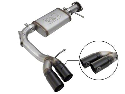 AFE Rebel Series 3-Inch Exhaust System with Black Tips; Middle Side Exit (15-16 3.6L Colorado)