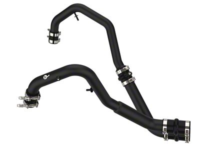 AFE BladeRunner Hot Charge Pipe; Black (21-25 2.7L EcoBoost F-150)