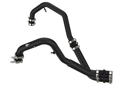 AFE BladeRunner Hot Charge Pipe; Black (21-24 2.7L EcoBoost F-150)