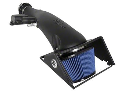 AFE Magnum FORCE Stage-2 Cold Air Intake with Pro 5R Oiled Filter; Black (18-20 3.3L F-150)