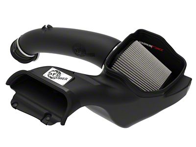 AFE Magnum FORCE Stage-2 Cold Air Intake with Pro DRY S Filter; Black (21-23 5.0L F-150)