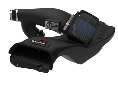 AFE Momentum GT Cold Air Intake with Pro 5R Oiled Filter; Black (21-24 3.5L PowerBoost F-150)