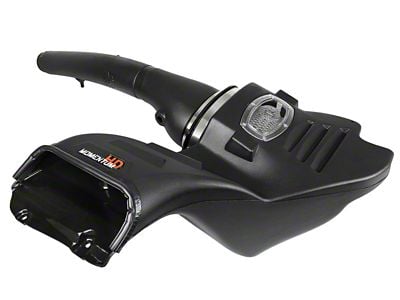 AFE Momentum HD Cold Air Intake with Pro DRY S Filter; Black (18-20 3.0L Powerstroke F-150)