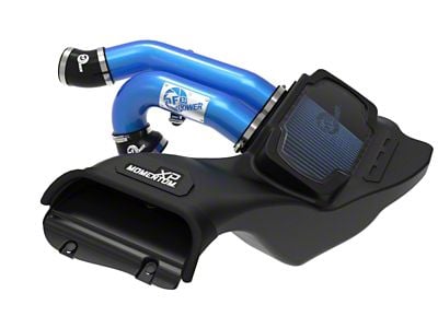 AFE Momentum XP Cold Air Intake with Pro 5R Oiled Filter; Blue (21-24 3.5L EcoBoost F-150)